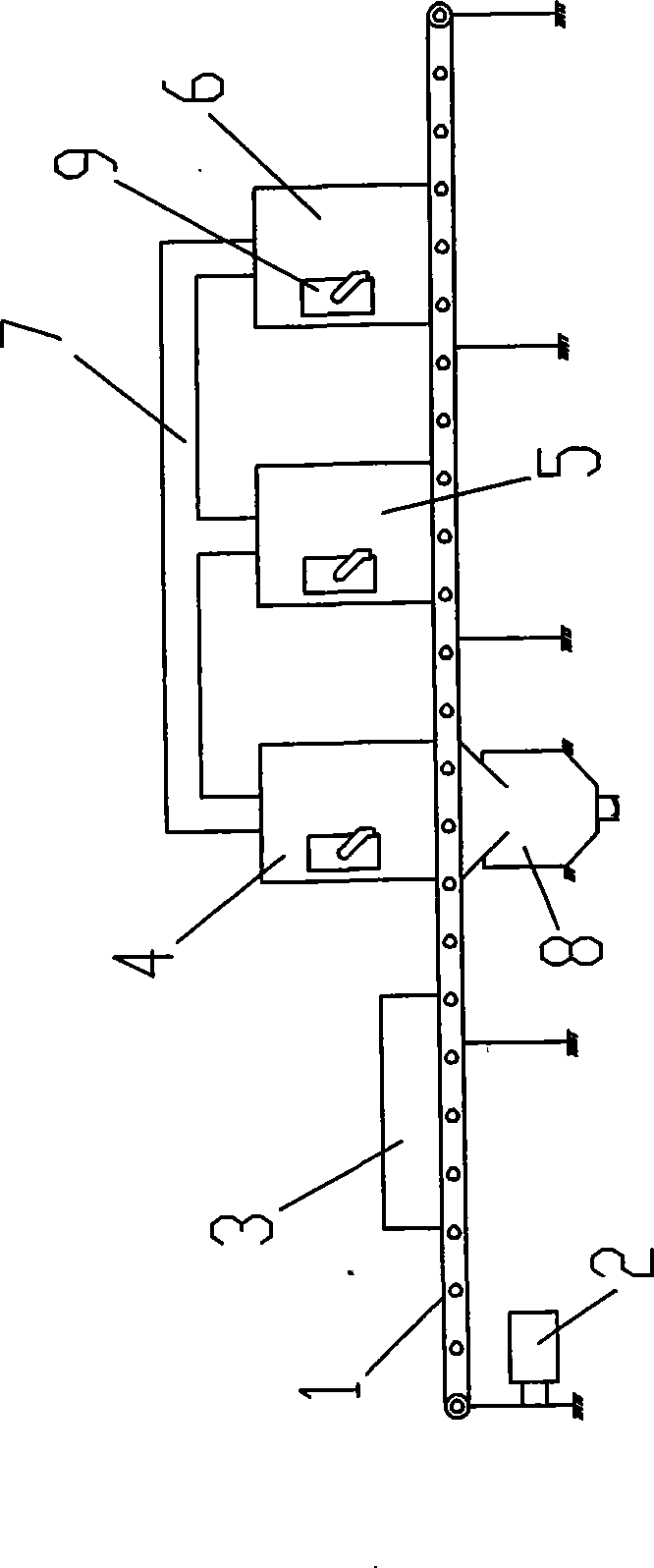 Metal thermal spraying production line