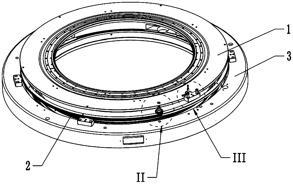 A Large Circular Knitting Machine With Adjustable Press Plate