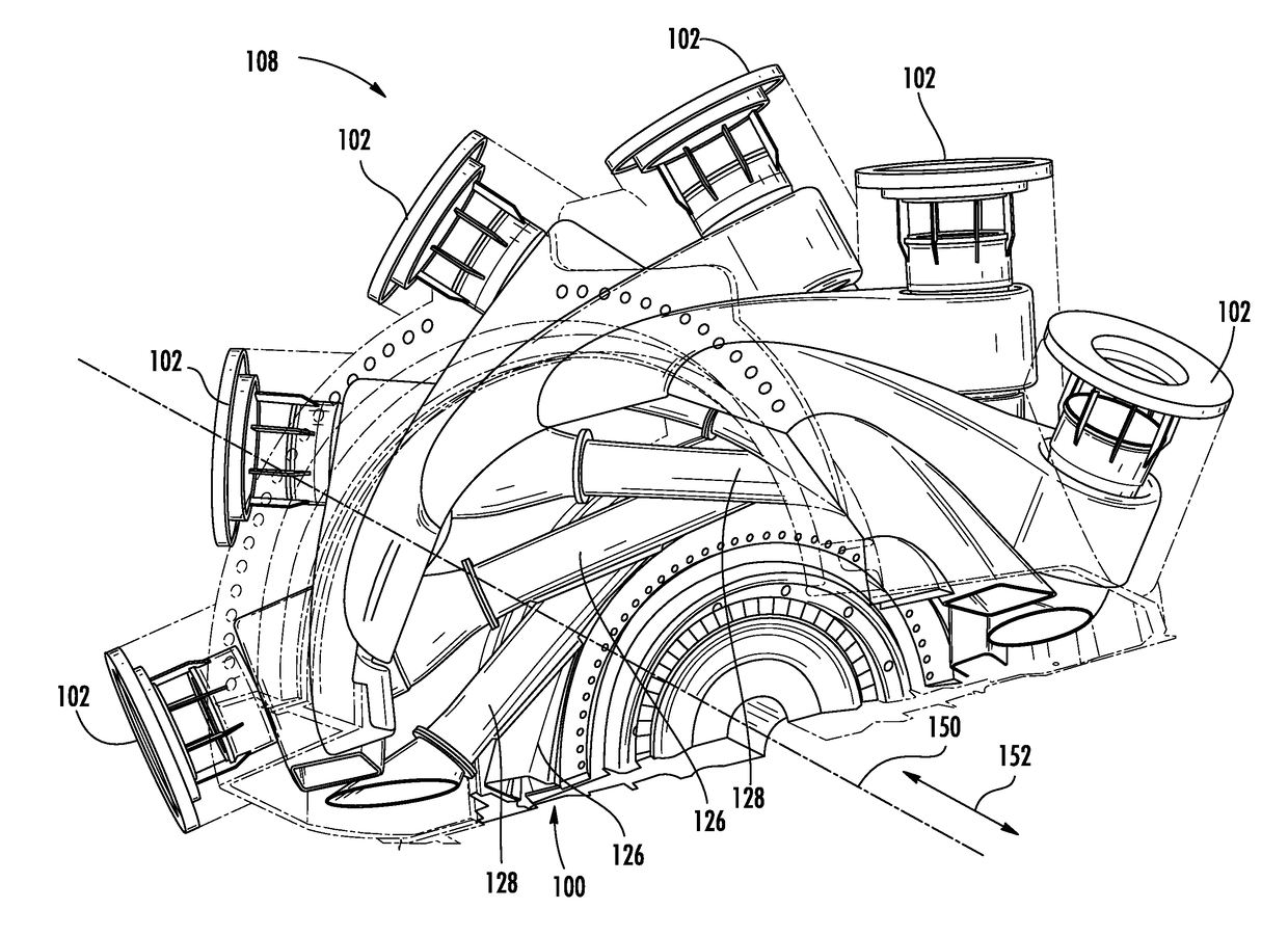 Converging flow joint insert system at an intersection between adjacent transitions extending between a combustor and a turbine assembly in a gas turbine engine