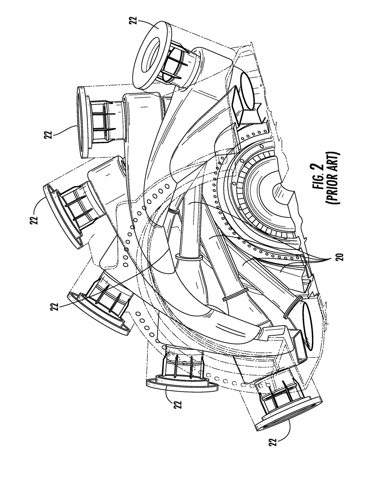 Converging flow joint insert system at an intersection between adjacent transitions extending between a combustor and a turbine assembly in a gas turbine engine