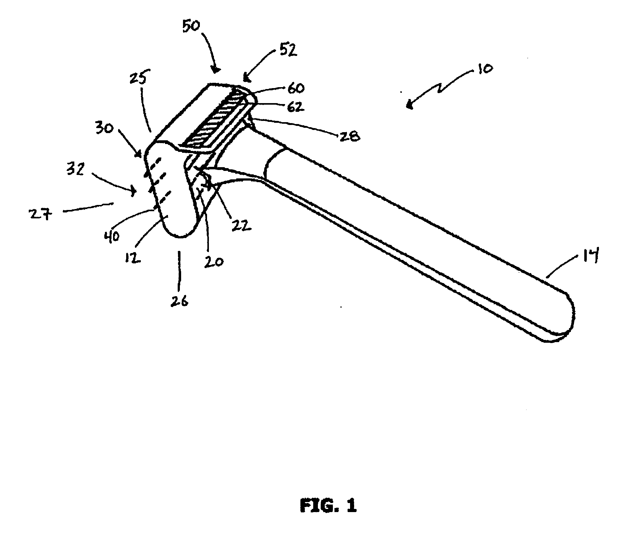 Razor having separate blade groups for shaving and trimming/sculpting