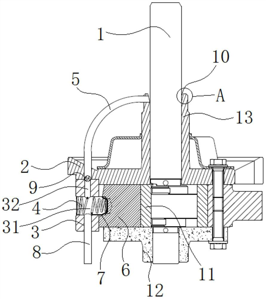 A rotary mechanical oil pump structure, a compressor oil pump structure and a rotary compressor