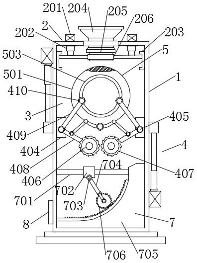 Landscaping waste treatment device