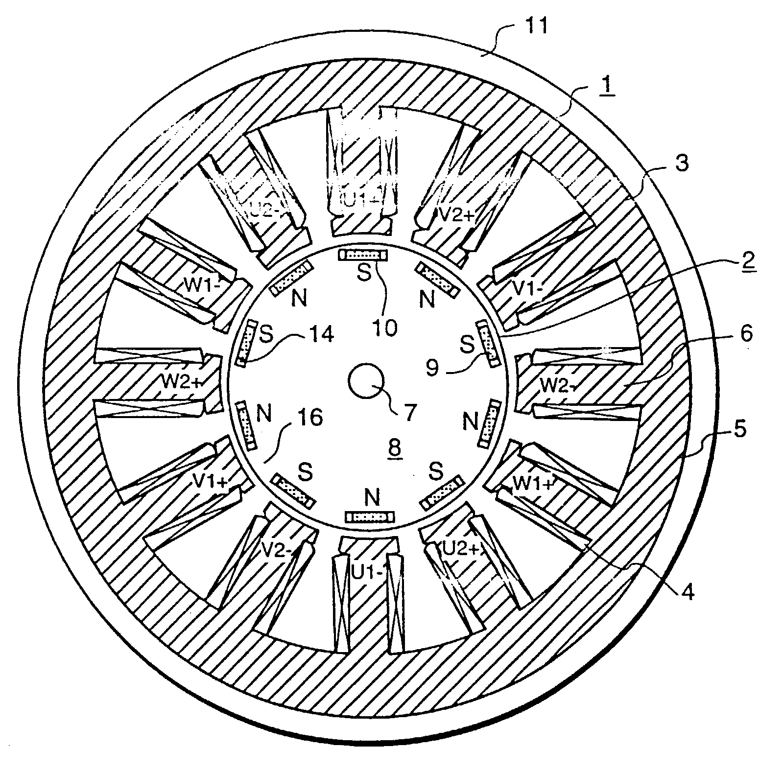 Permanent magnet electric rotating machine and electromotive vehicle using permanent magnet electric rotating machine