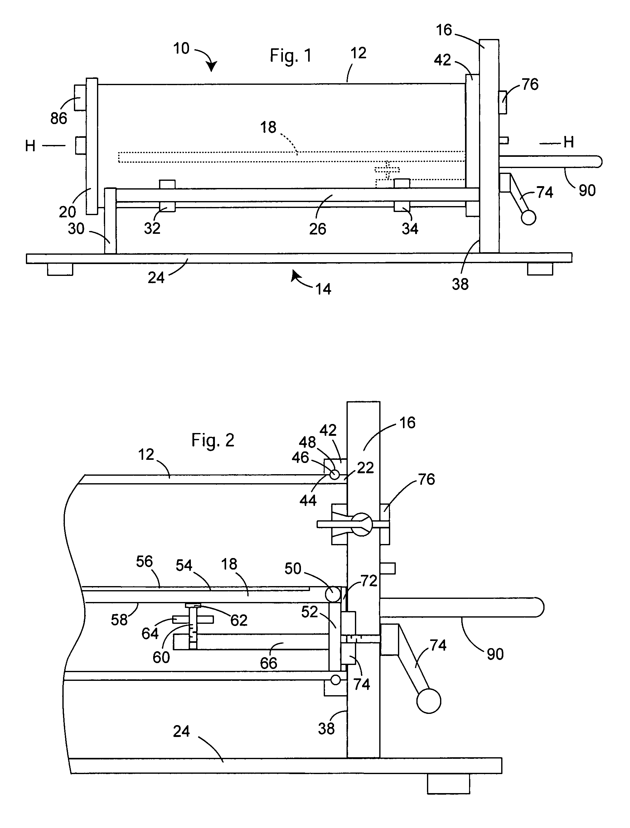 Adjustable table plethysmograph