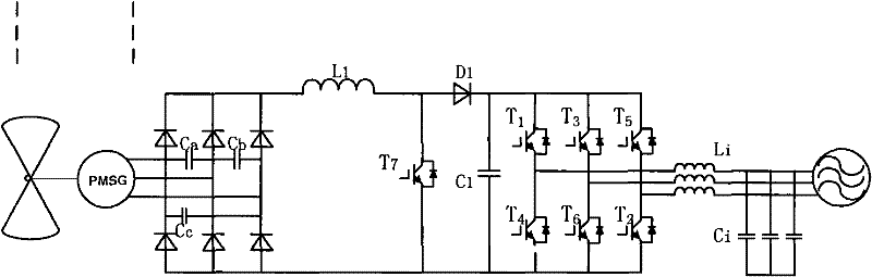 Monopole inverter capable of boosting voltage