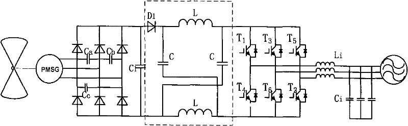 Monopole inverter capable of boosting voltage