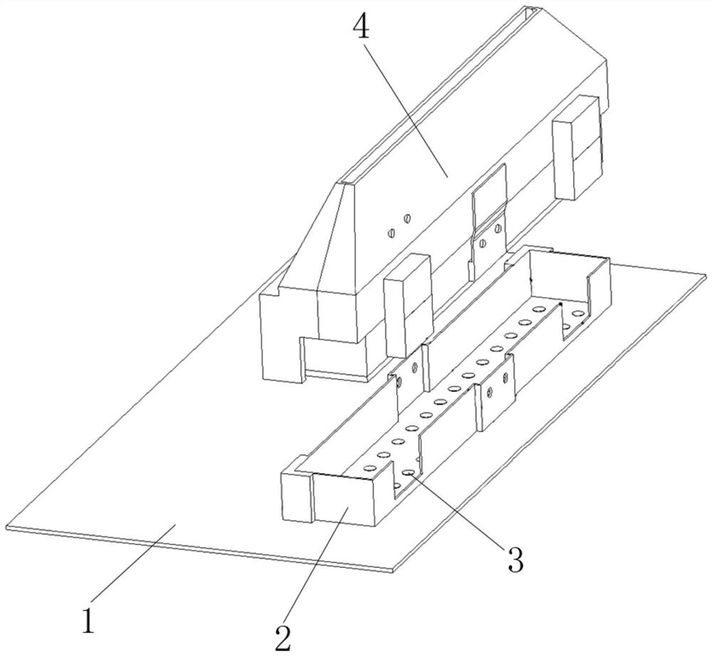 Server mainboard and high-speed signal equipment direct connection structure thereof