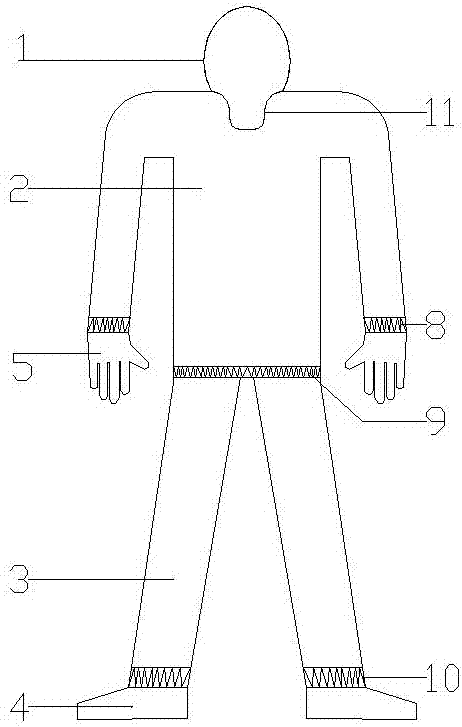 Multifunctional safety protection suit