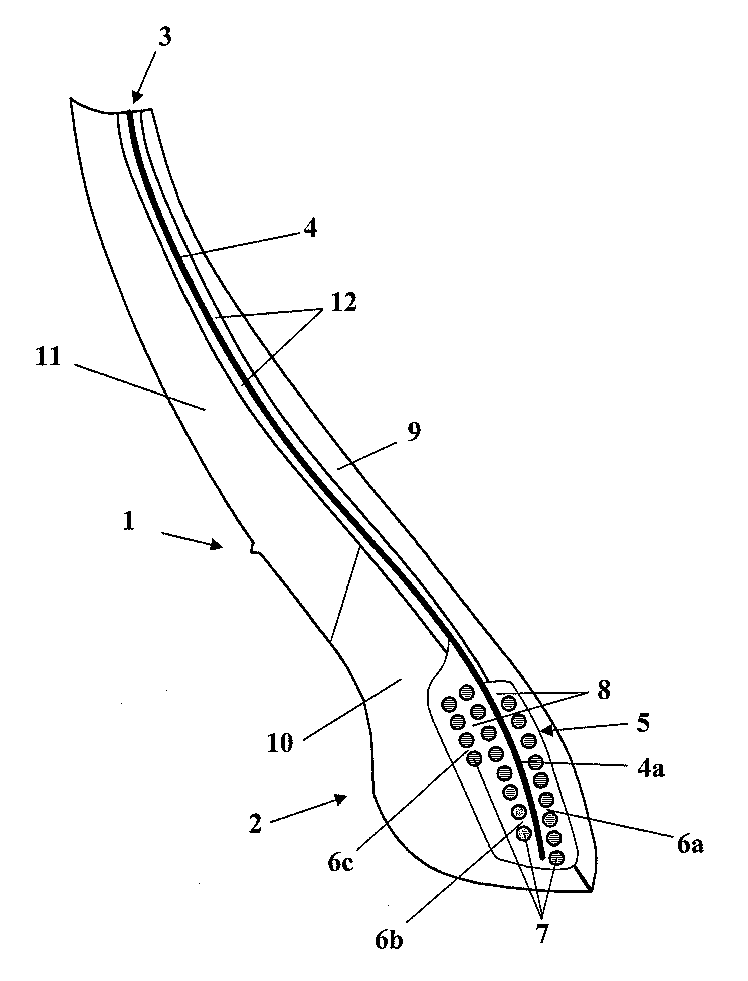 Tire and metal/rubber composite therefor