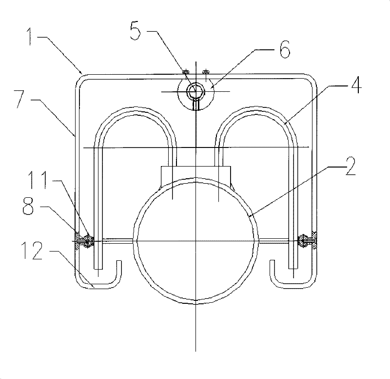 Laminar flow cooling upper spray blocking device