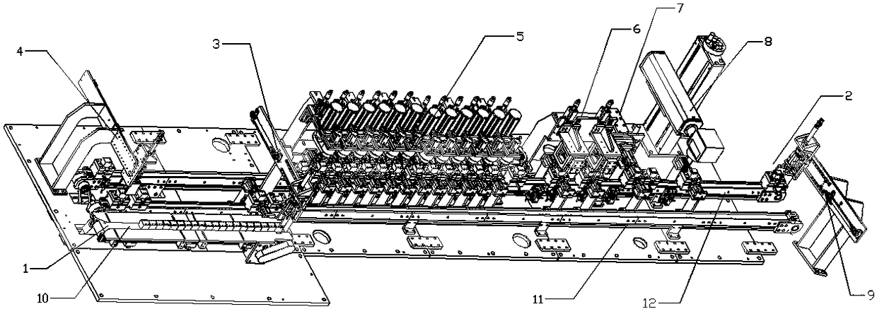 Automatic sorting production line of transformers