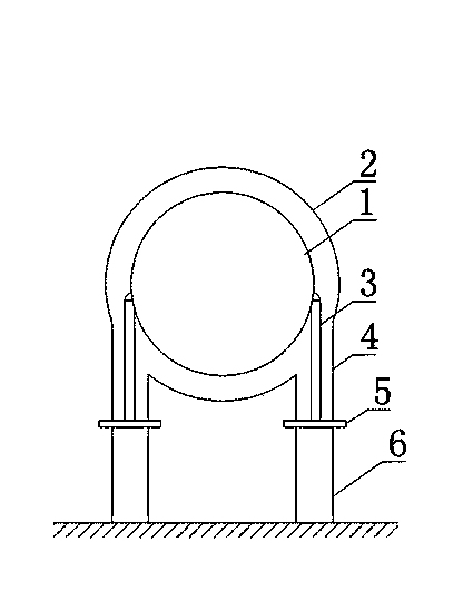 Low temperature double casing spherical storage tank with combination support mechanism