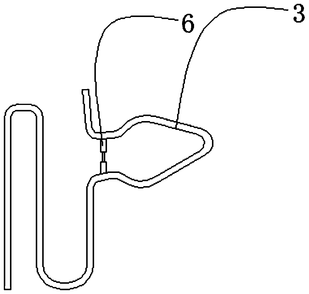 Novel inner water wiper metal buckle structure