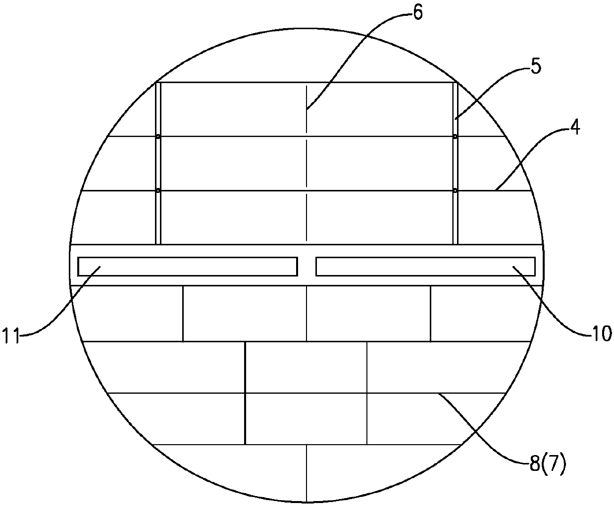 Bowl and dish basket support and dish washing machine adopting same