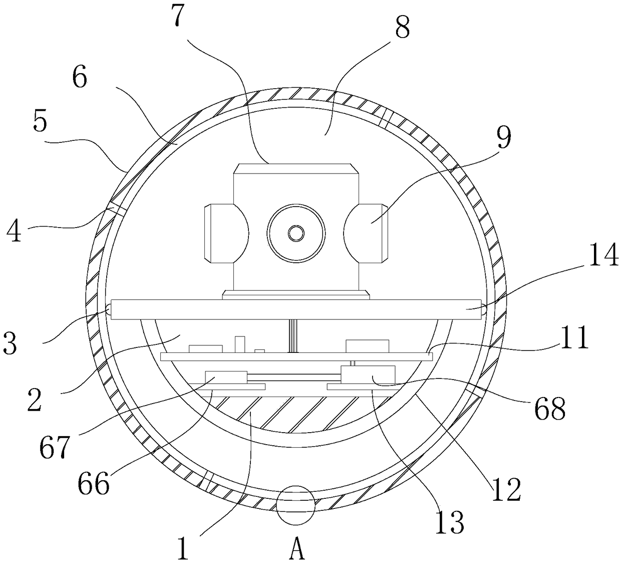 Split type video recording module of automobile data recorder