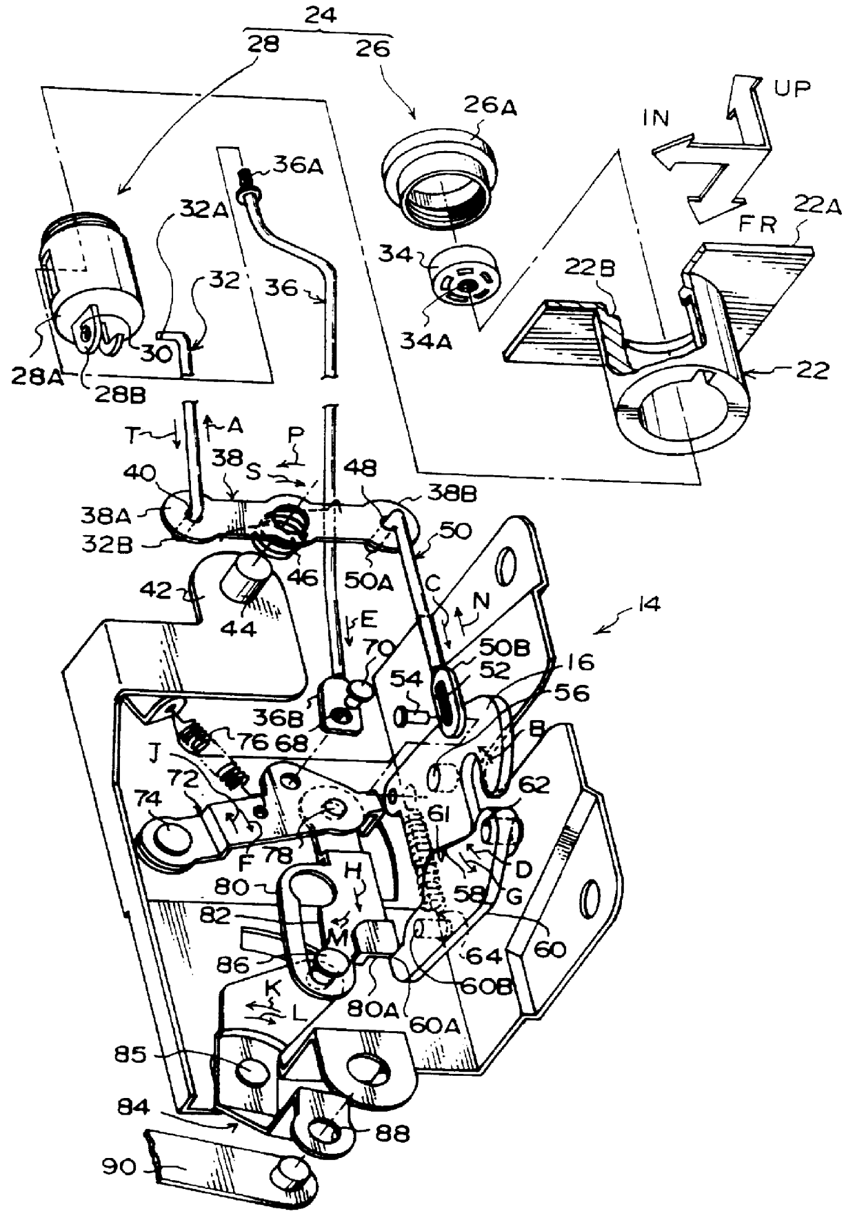 Unlock mechanism for foldable rear seat back