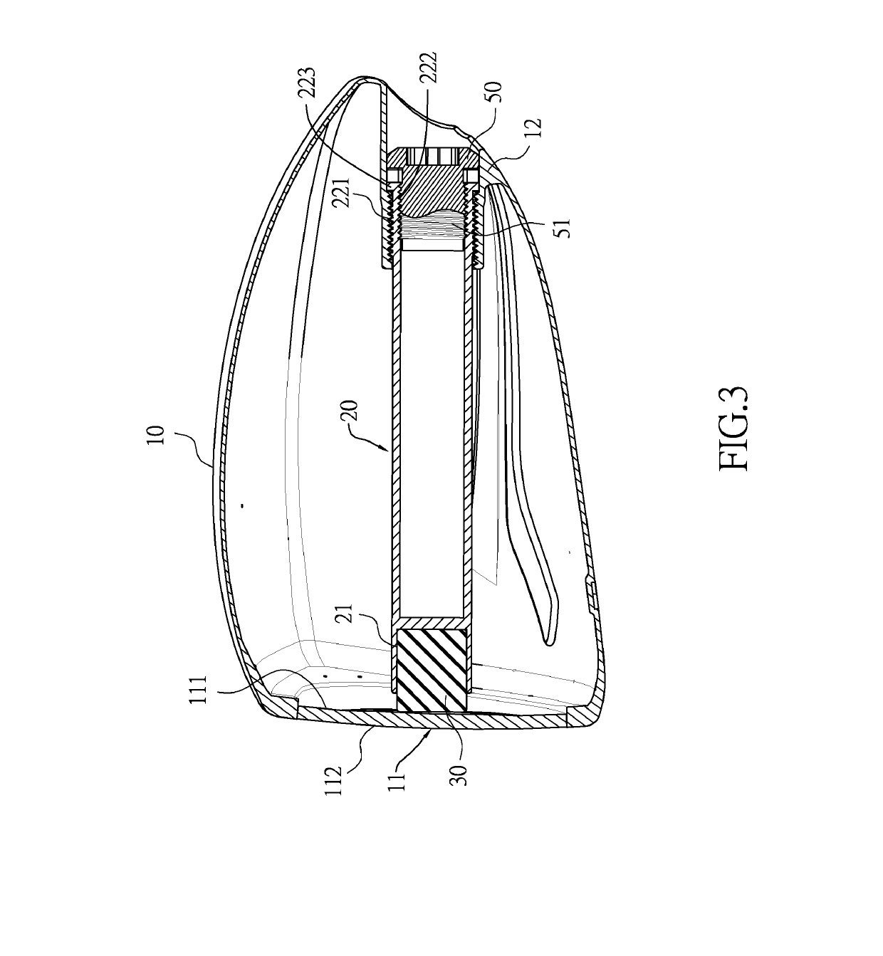 Head of a golf club with high coefficient of restitution