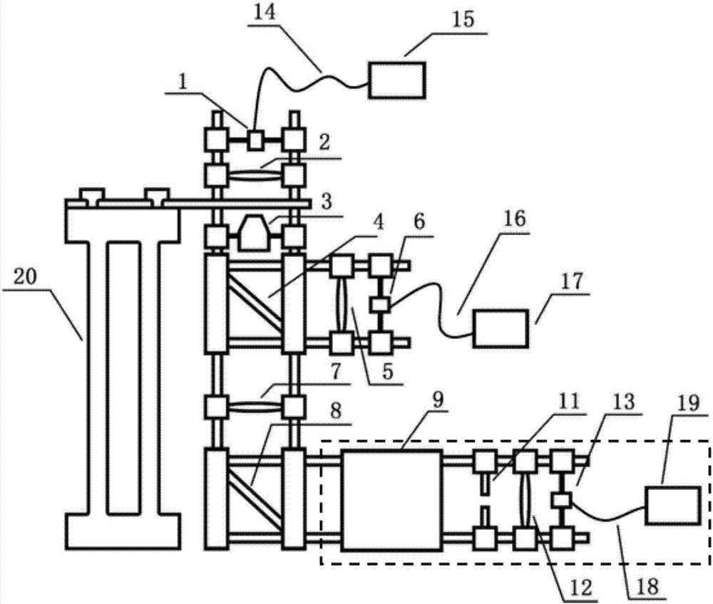 Micro area visible spectrometer and spectrum measurement method