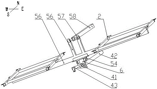 Two-dimensional solar tracking flat-panel photovoltaic power generation device