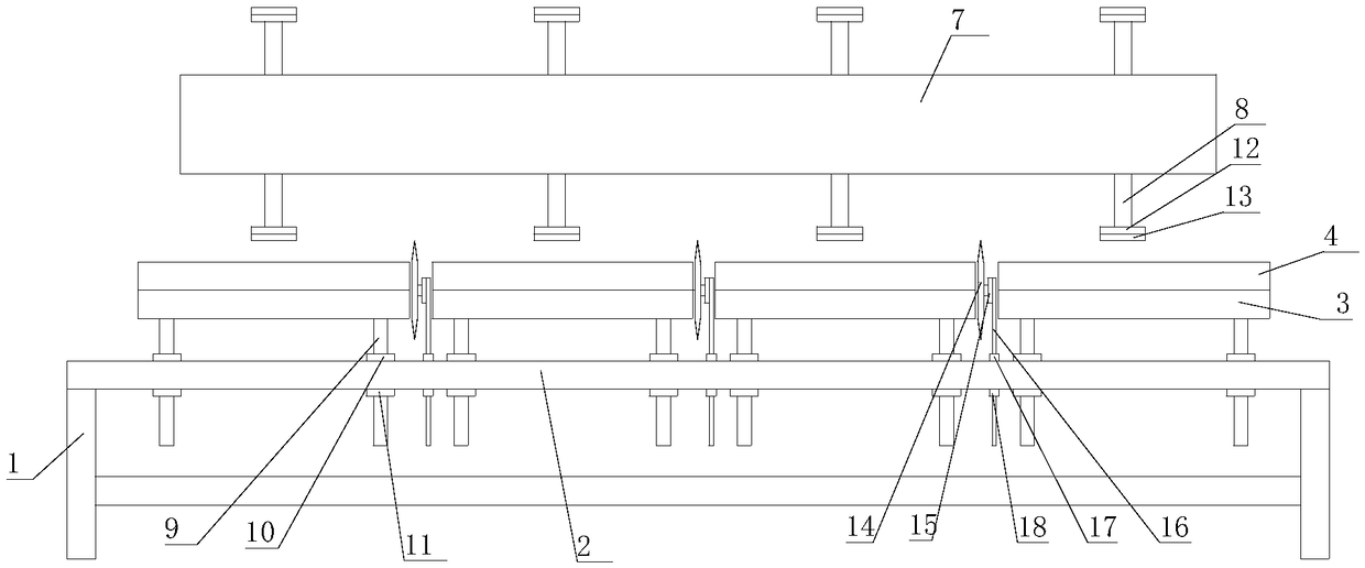 An automatic cutting device for building decorative panels