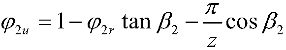 Method of calculating centrifugal impeller pre-swirl entry enthalpy rise coefficient based on maximum flow coefficient