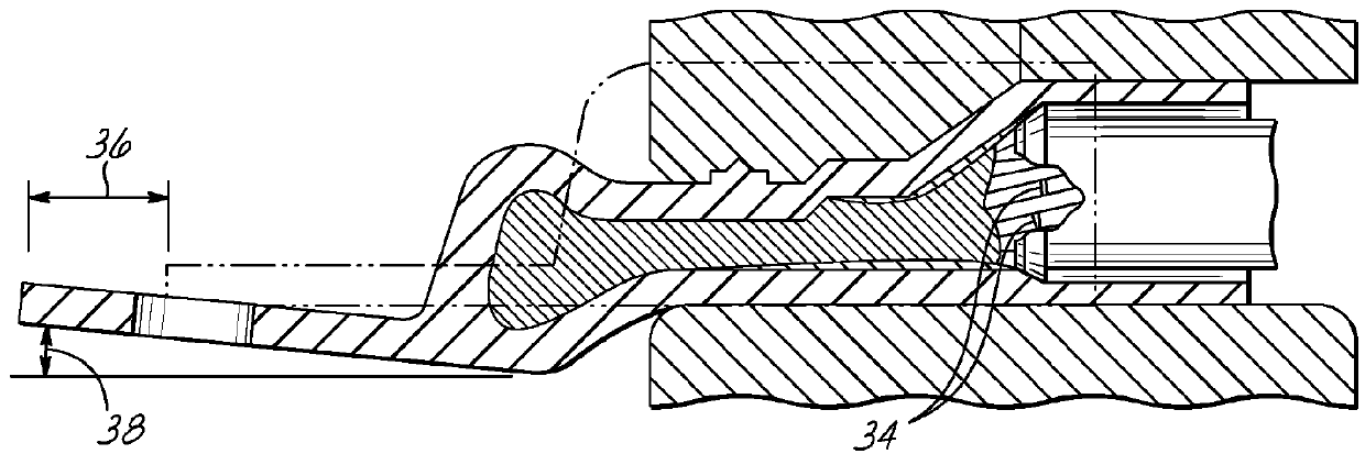 Terminal/connector having integral oxide breaker element