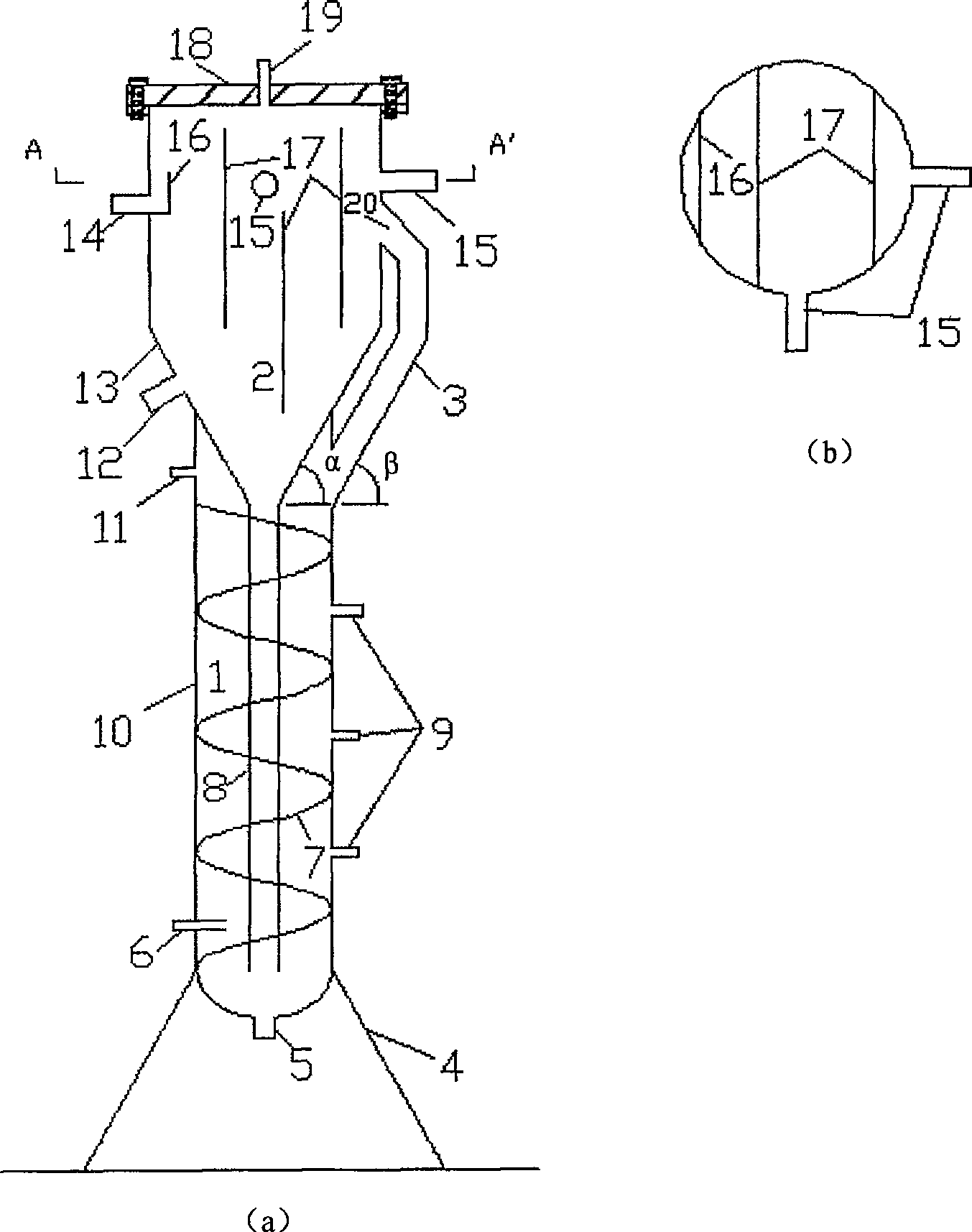 Helical self-circulating bioreactor