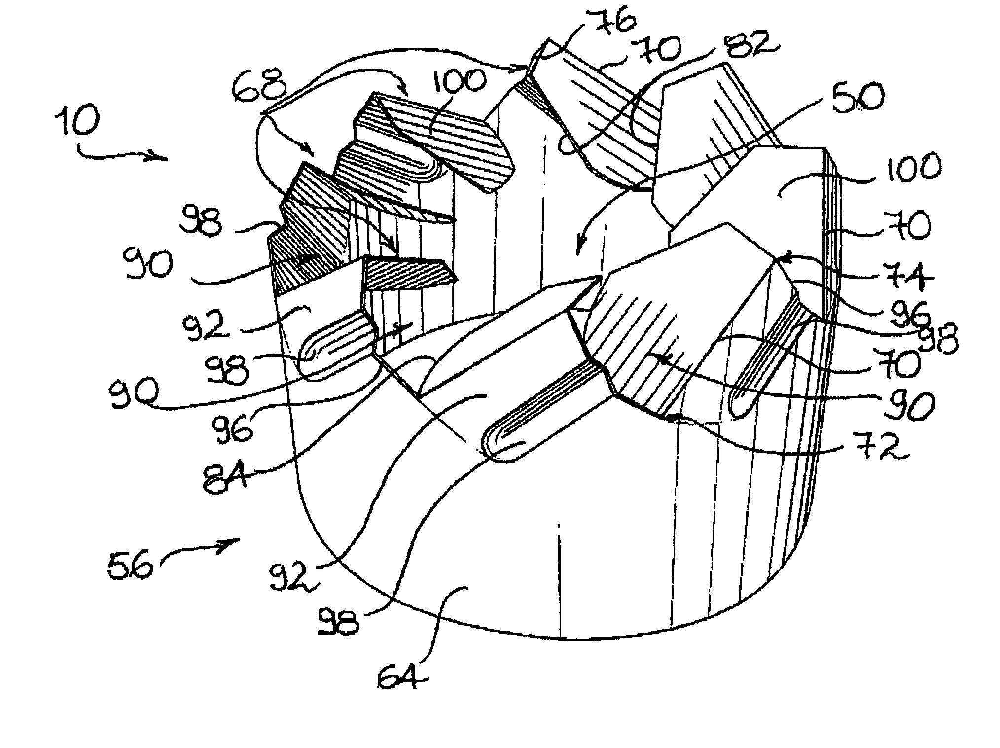 Flow guiding structure for an internal combustion engine