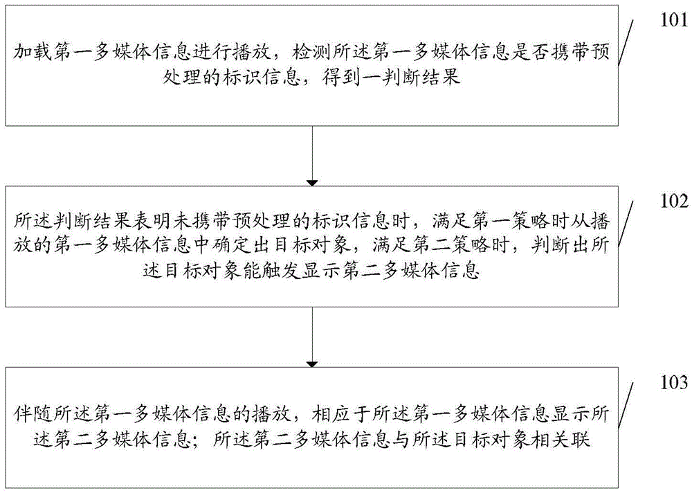 Embedded information processing method, client side and server