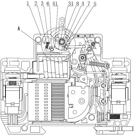 A small circuit breaker with quick closing device