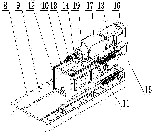 Heavy load automotive rear axle wheel side comprehensive experiment table