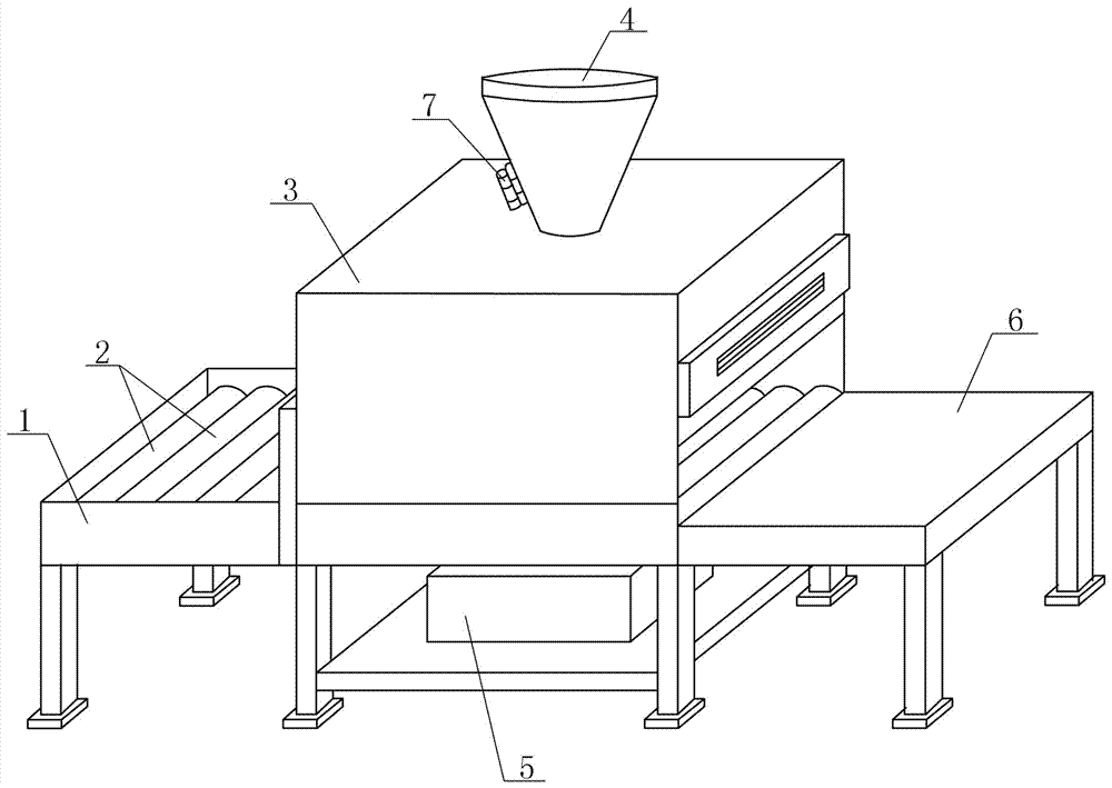 Sand blasting machine capable of preventing feeding inlet from blocking