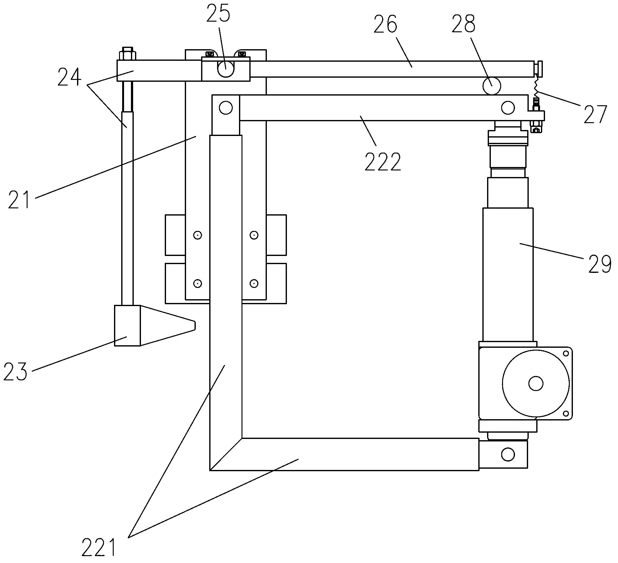 System and method for controlling level of molten aluminum in front box of aluminum strip billet cast-rolling machine