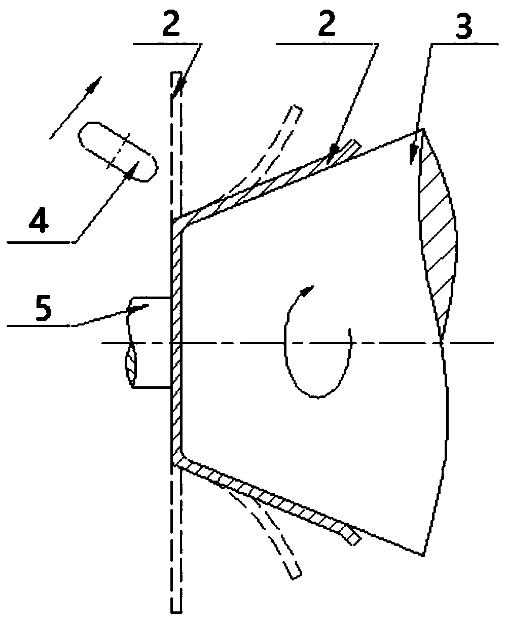 Plate segmented heating and spinning forming method