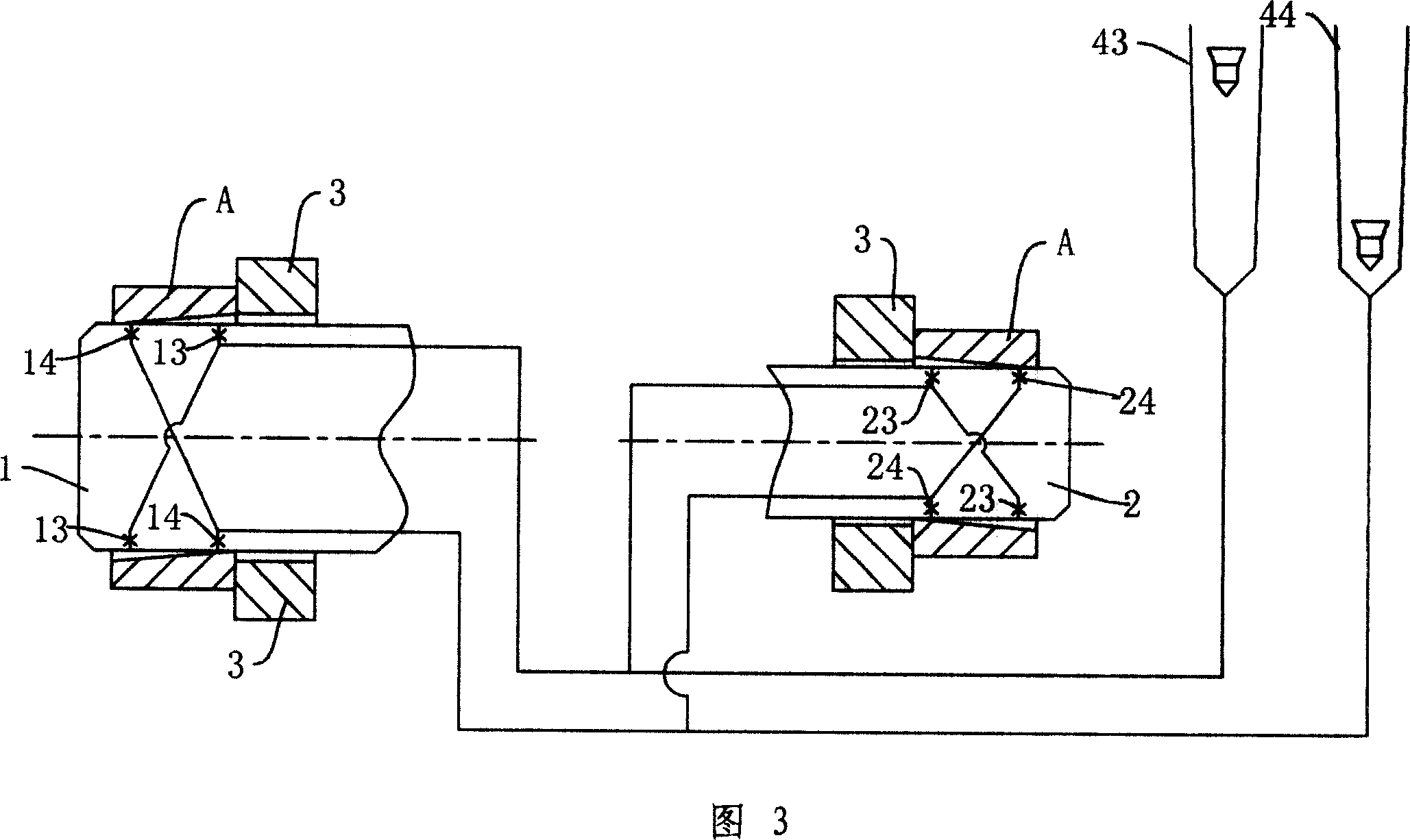 Comprehensive pneumatic measuring device for link rod