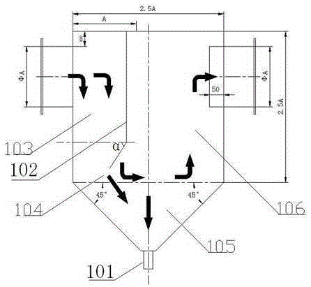 Shot blasting machine with dust pre-separation function and using method thereof