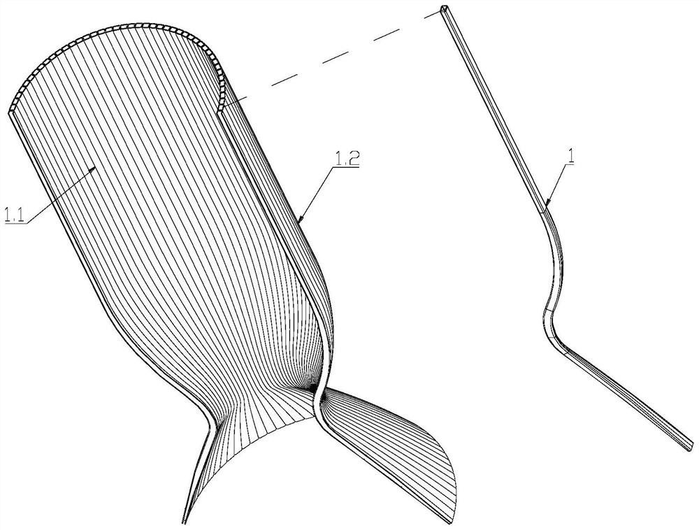 Forming method of variable cross-section special-shaped single tube for thrust chamber of liquid rocket engine