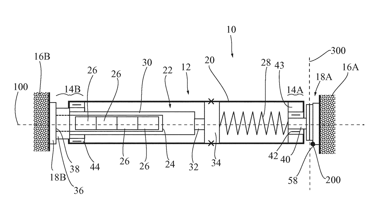 Device for winding a screen having a hinged wall attachment