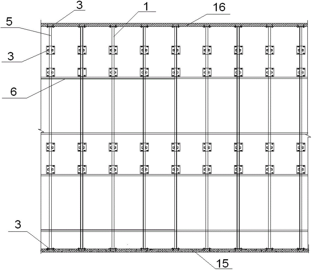 Wall-face dry-hanging system of large metal aluminum sheet