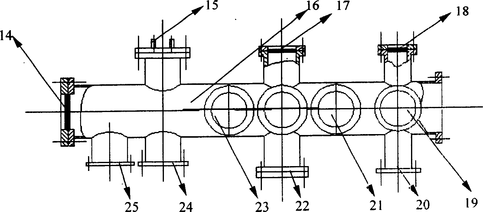 Cold atomic beam producing method and device