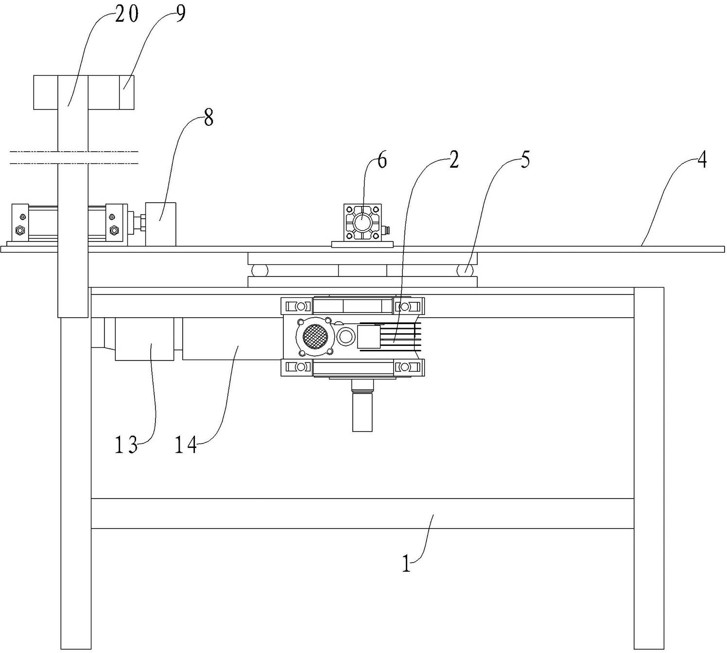 Visual worktable for workpiece conveying on catenary