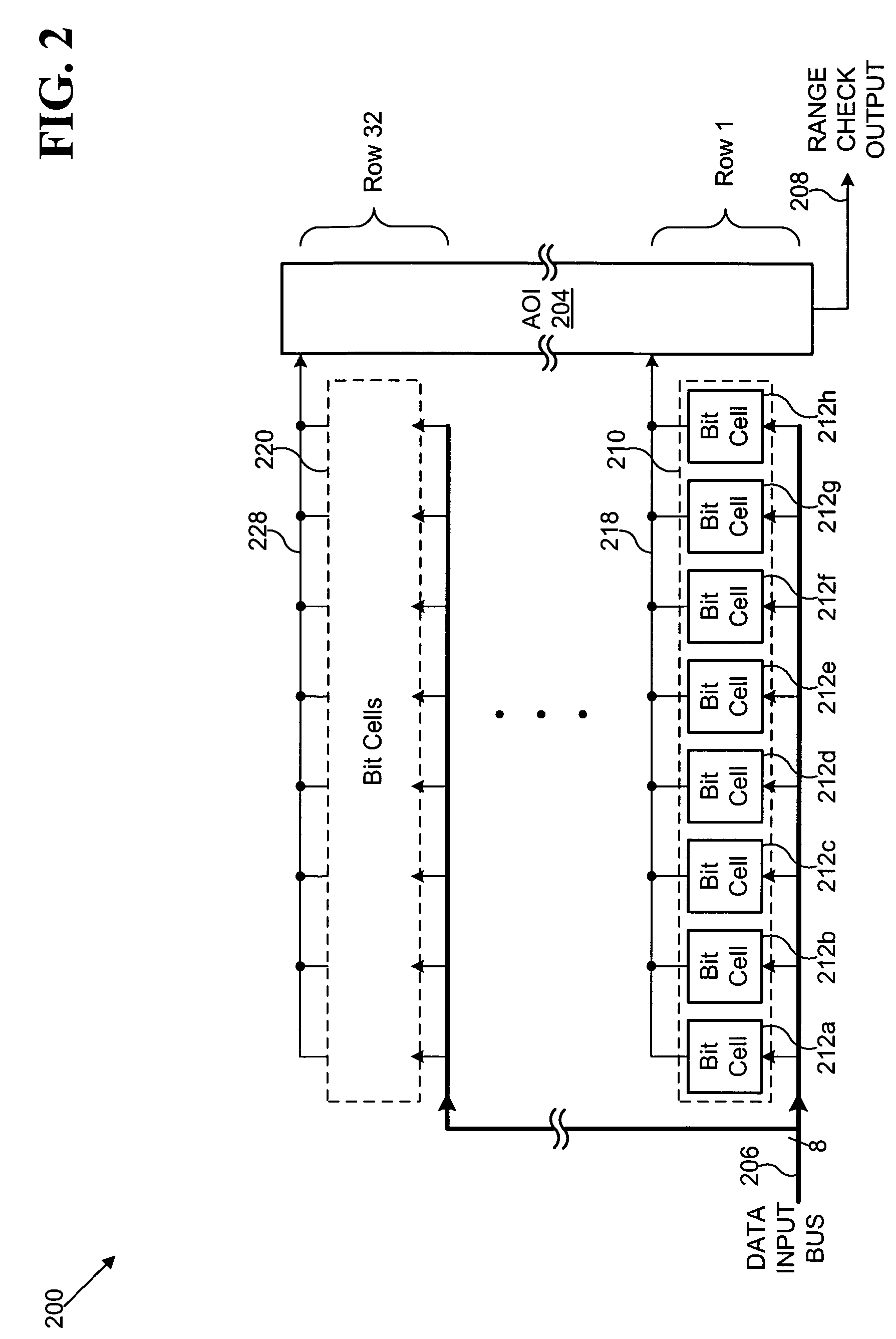 Range checking content addressable memory array