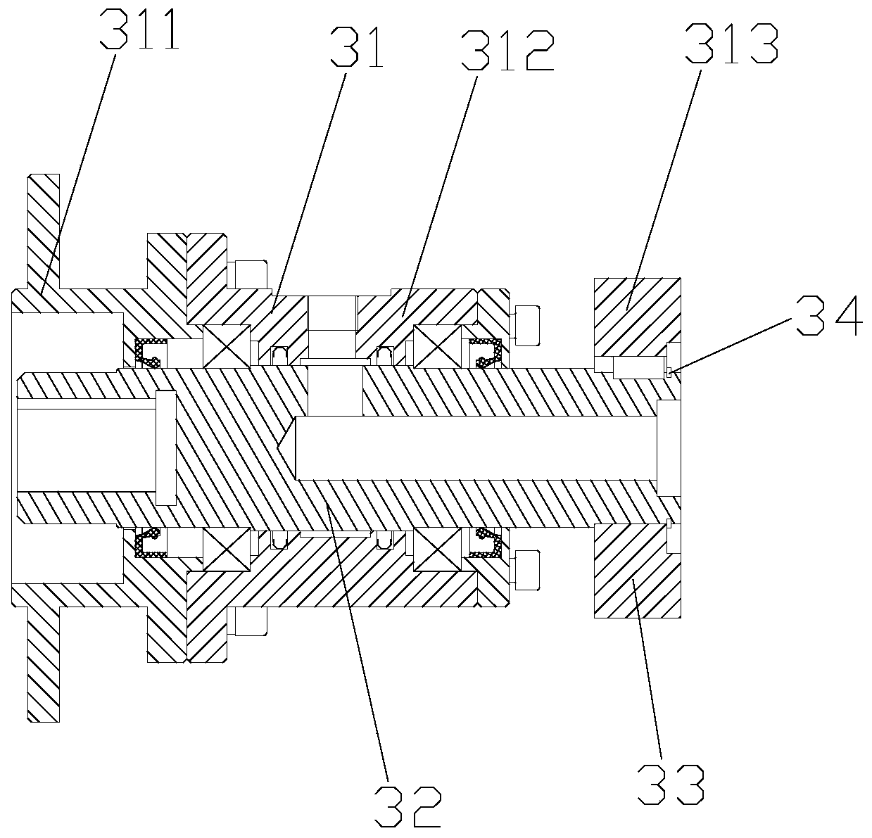 Auger drill pipe slag discharge test device