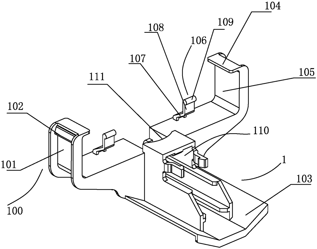 Microswitch bracket and overflow protection device applied in same