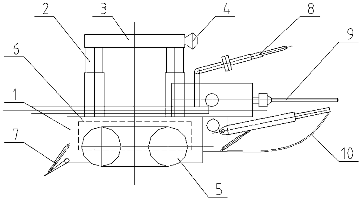 Intelligent pipe dredging robot