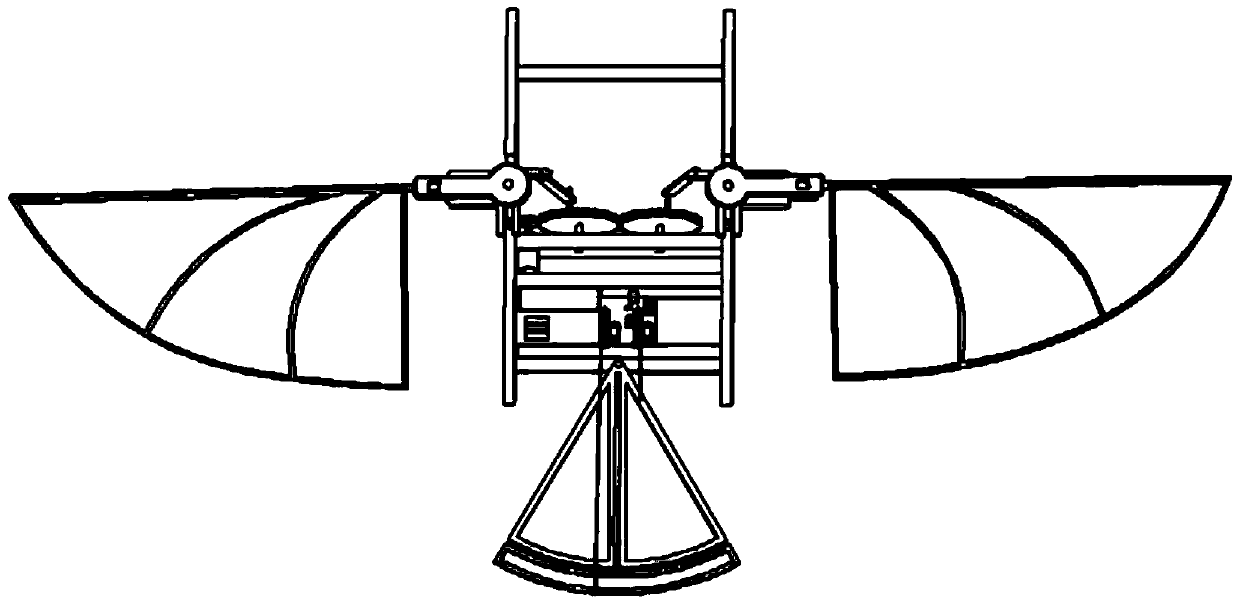 Passive-torsion sweeping-type three-degree-of-freedom micro flapping wing air vehicle