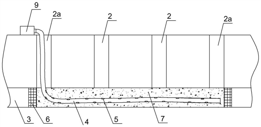 Reinforcing method for high-speed railway karez foundation