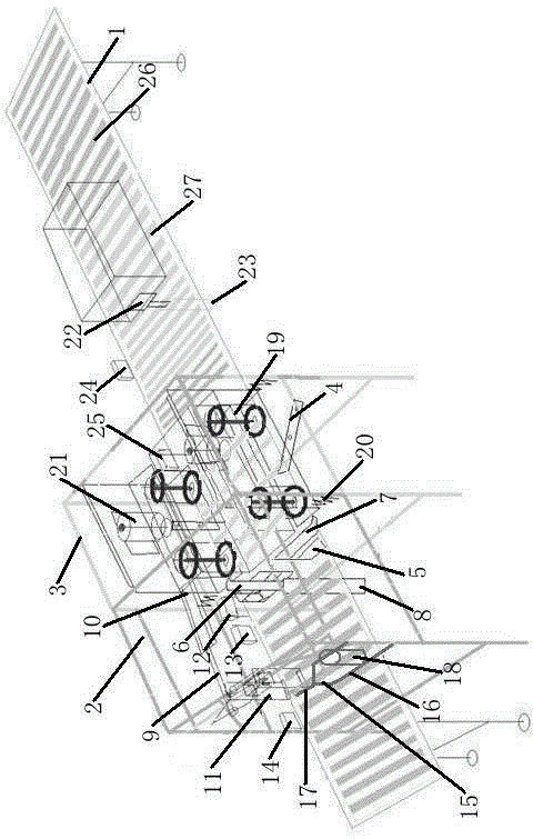 Fungus bract bag removing machine for factorial production of mushrooms