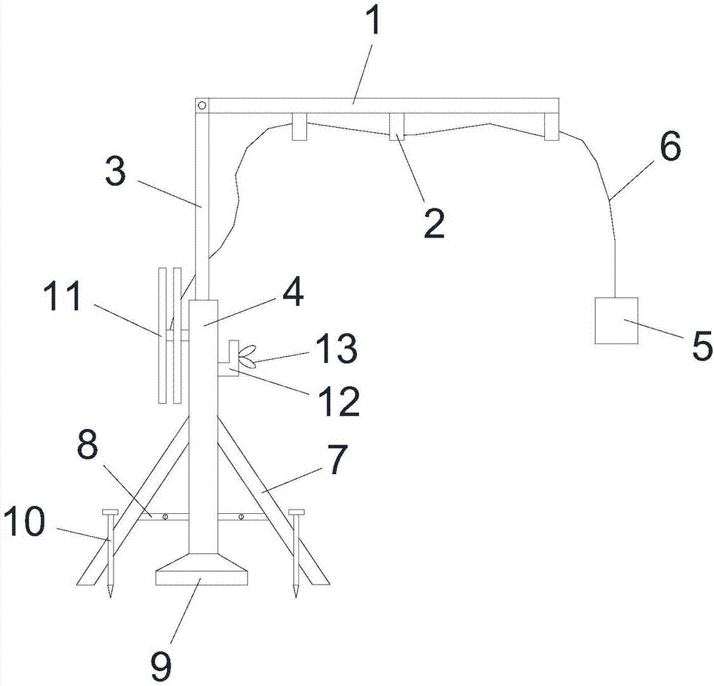 Novel VR equipment suspension frame